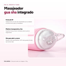 Infografia: masajeador gua sha integrado en el tubo
