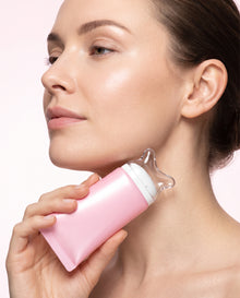 Aplicacion del masajeador sobre el cuello