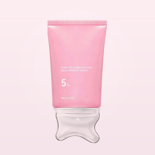 Crema de cuello Polindra con masajeador gua sha integrado