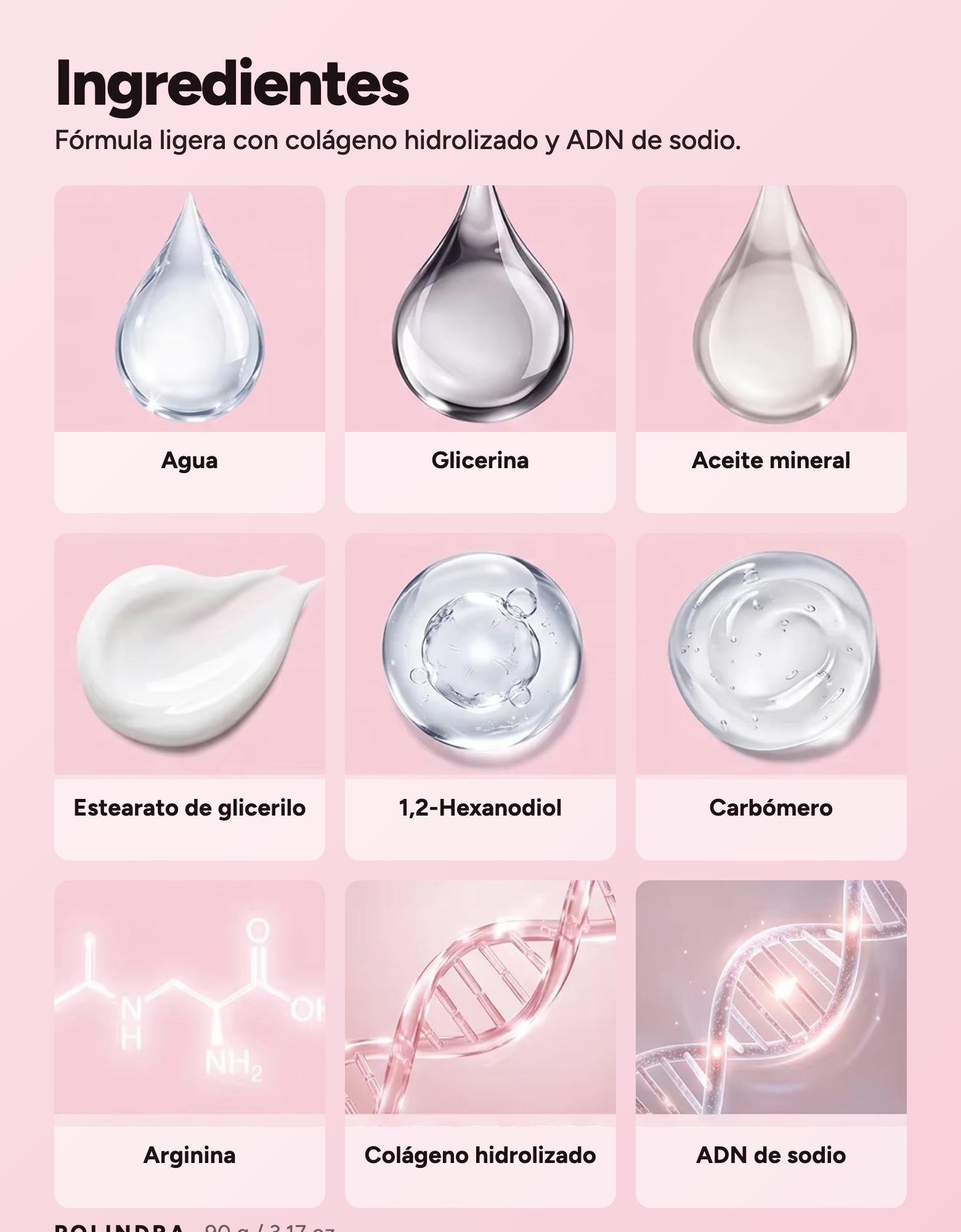 Ingredientes declarados por el fabricante